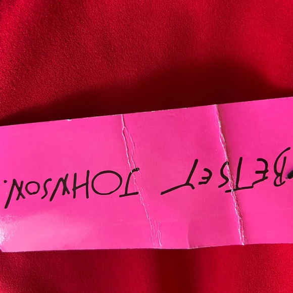 Betsey Johnson Faux Wrap Red Dress - Picture 5 of 8